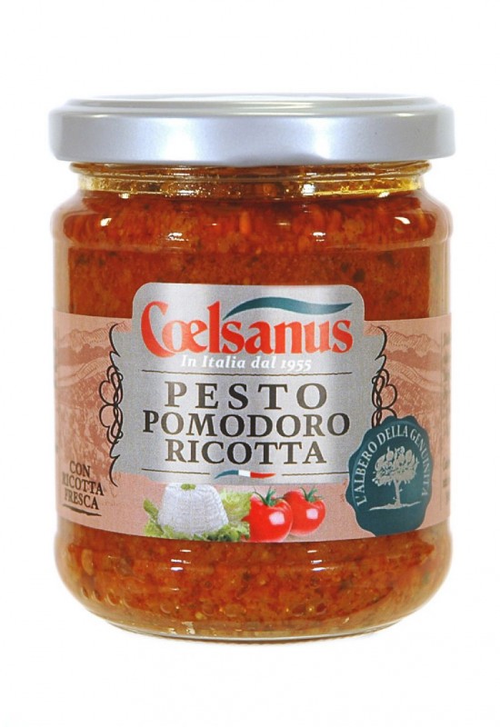 Pesto tomate et ricotta fraîche 